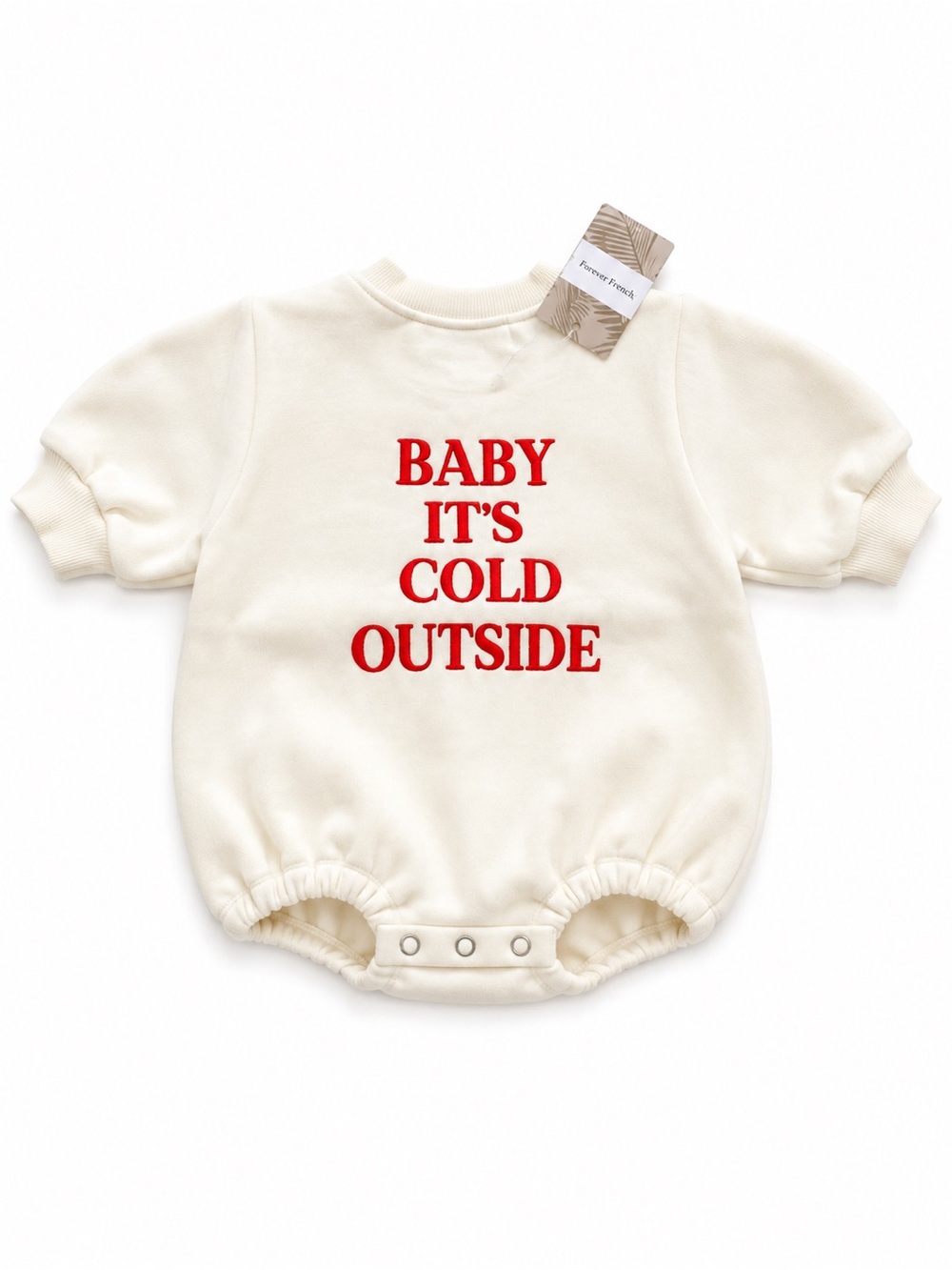 Sweatshirt Romper | Baby It's Cold Outside
